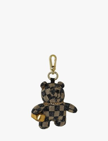 PORTACHIAVI GOLD DIAMOND TEAR BEAR CUB KEYCHAIN