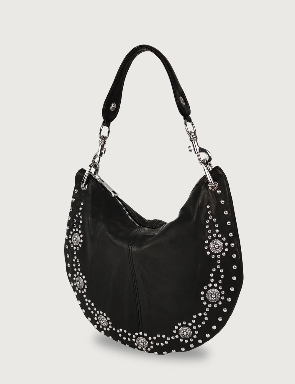 Borsa a spalla Rodeo Plus in Pelle nera