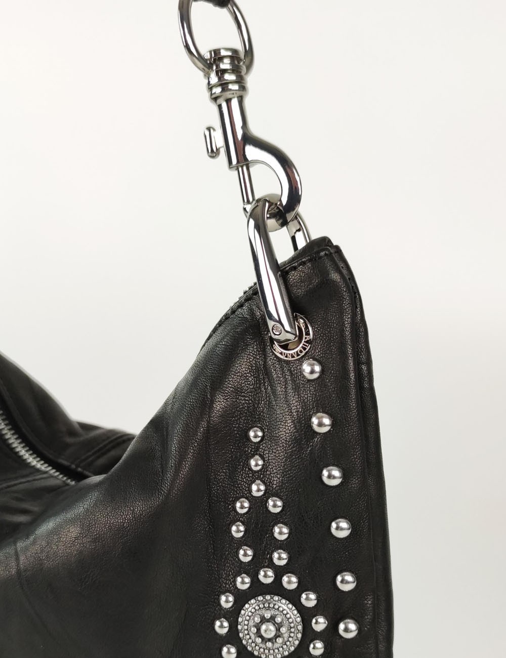 Borsa a spalla Rodeo Plus in Pelle nera