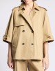 Caban in Drill di Cotone beige