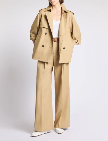 Caban in Cotton Drill beige