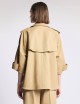 Caban in Drill di Cotone beige