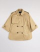 Caban in Drill di Cotone beige