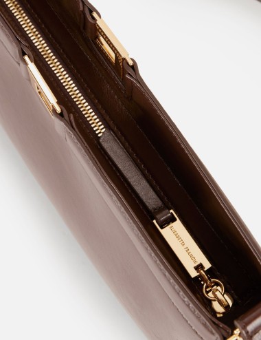 Naplak-effect bag DARK CHOCOLATE