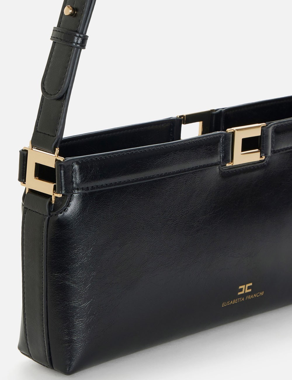 Naplak-effect bag black