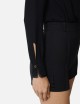 Bodysuit in viscose georgette fabric black