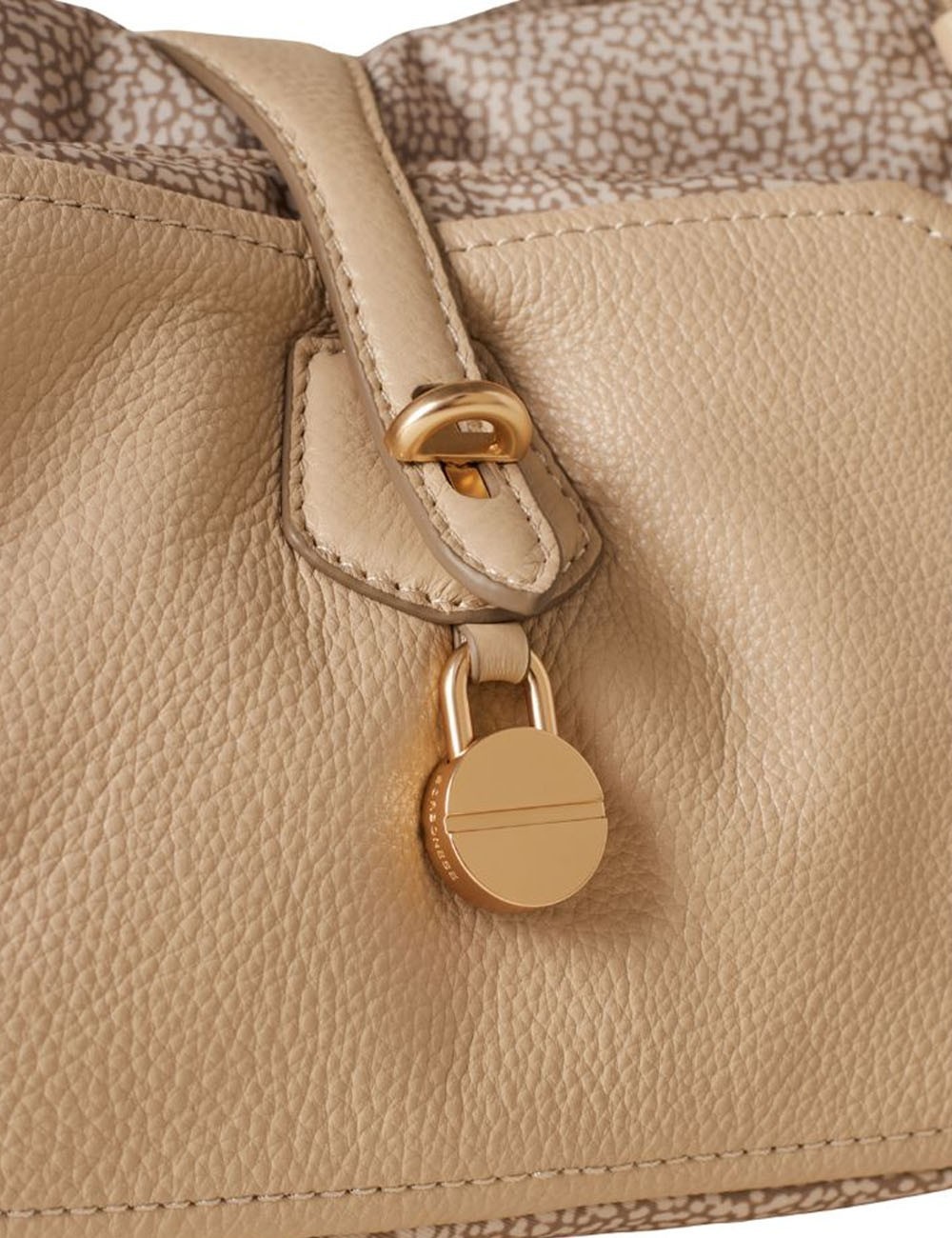 Borsa a mano bauletto Poche sabbia