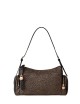 Borsa a spalla Poche hobo op naturale nero
