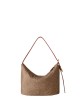 Borsa a spalla Prive beige red papaya