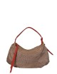Borsa a spalla hobo Prive beige red papaya
