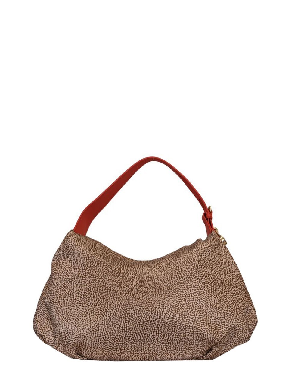 Borsa a spalla hobo Prive beige red papaya