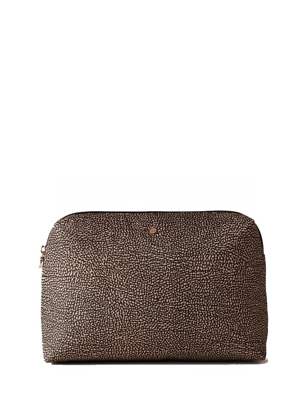 Beauty case bustina media op naturale nero