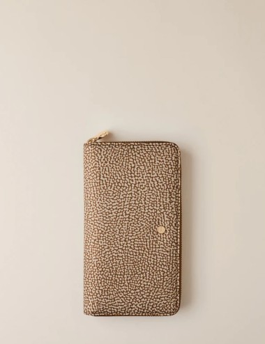 PORTAFOGLIO CLASSICA LARGE BEIGE/MARRONE