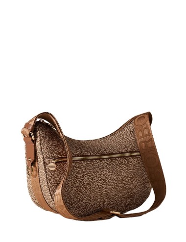 BORSA HOBO LUNA BAG SMALL BEIGE MARRONE