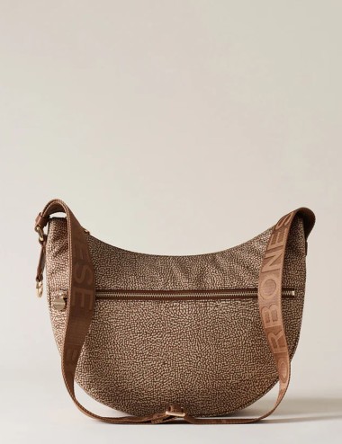 BORSA HOBO LUNA BAG MIDDLE BEIGE MARRONE