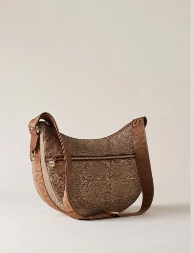 BORSA HOBO LUNA BAG MIDDLE BEIGE MARRONE