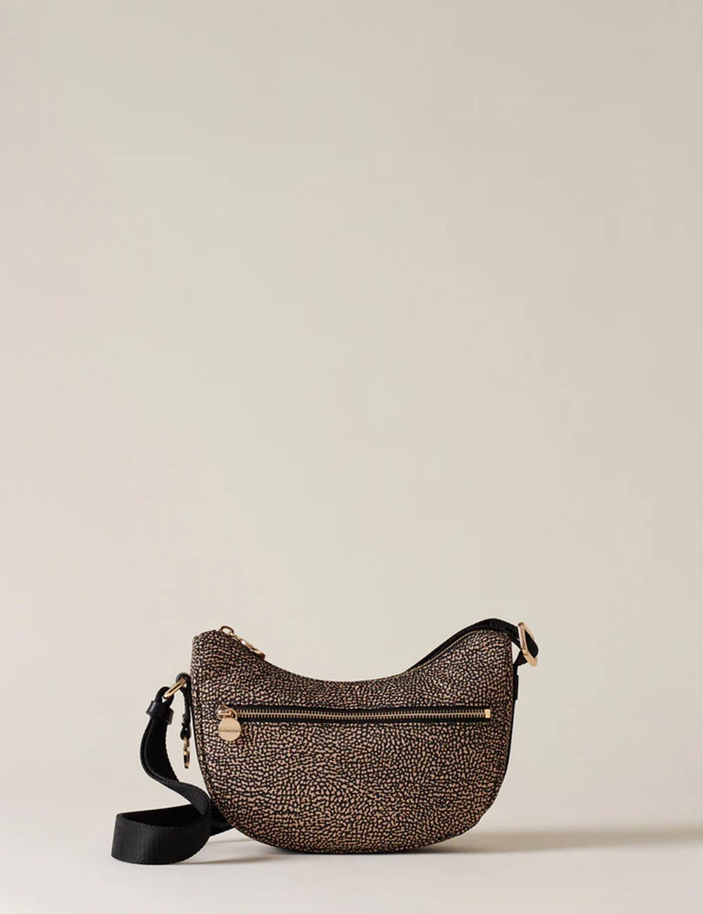 BORSA HOBO LUNA BAG MIDDLE OP NATURALE NERO
