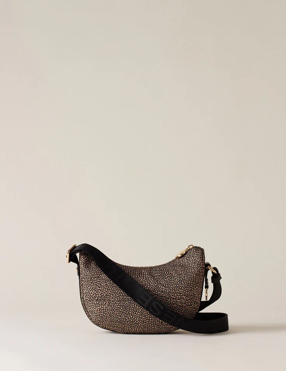 BORSA HOBO LUNA BAG MIDDLE OP NATURALE NERO