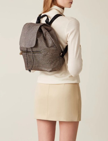 ZAINO MEDIUM ECO LINE OP NATURALE NERO