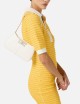Over-the-shoulder bag with logo detail avorio