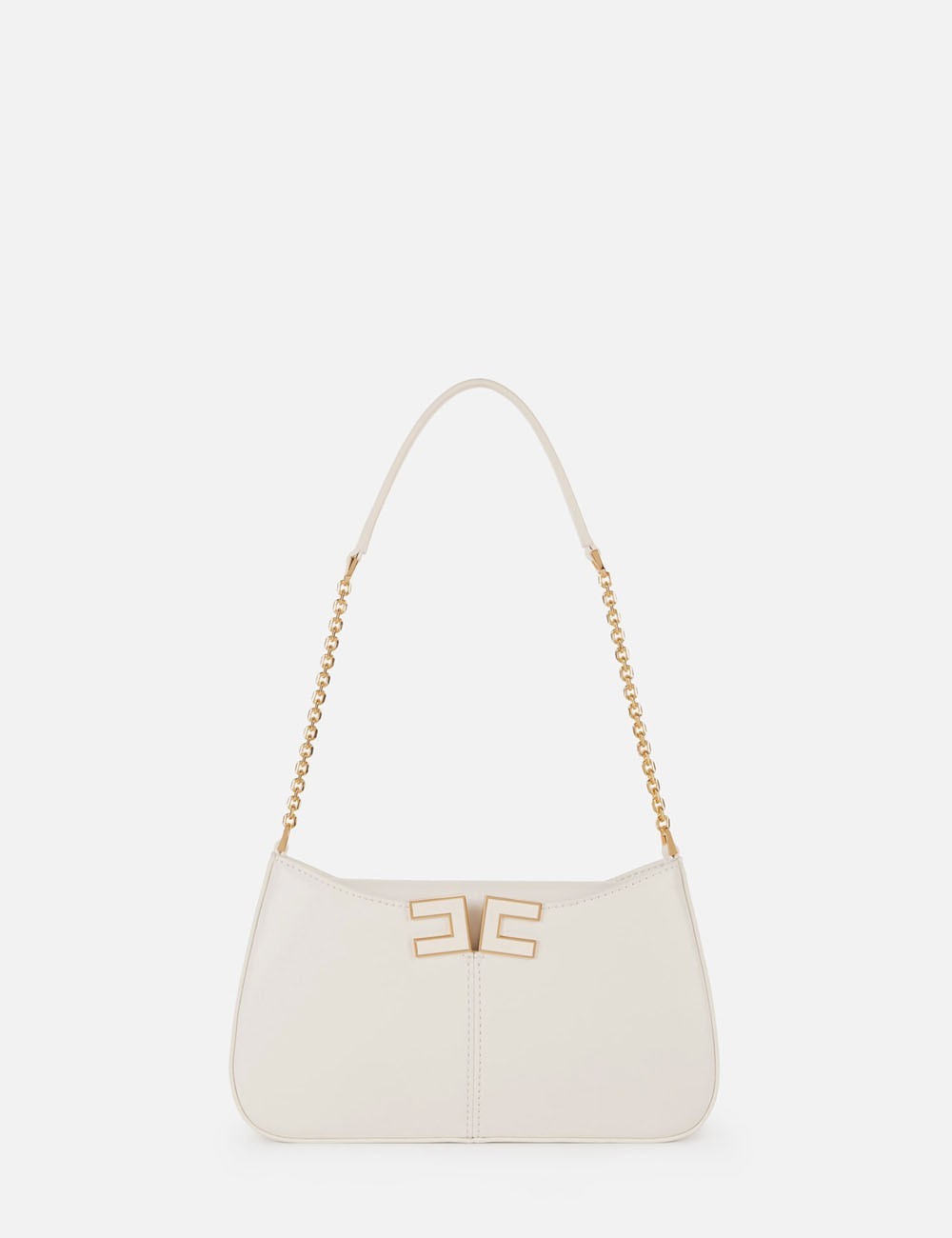 Over-the-shoulder bag with logo detail avorio