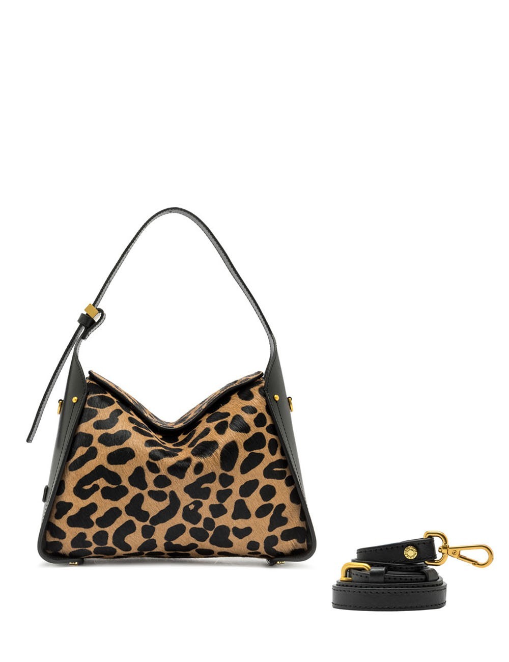 Cross-body bag in pony skin leather PENELOPE LEO-NERO