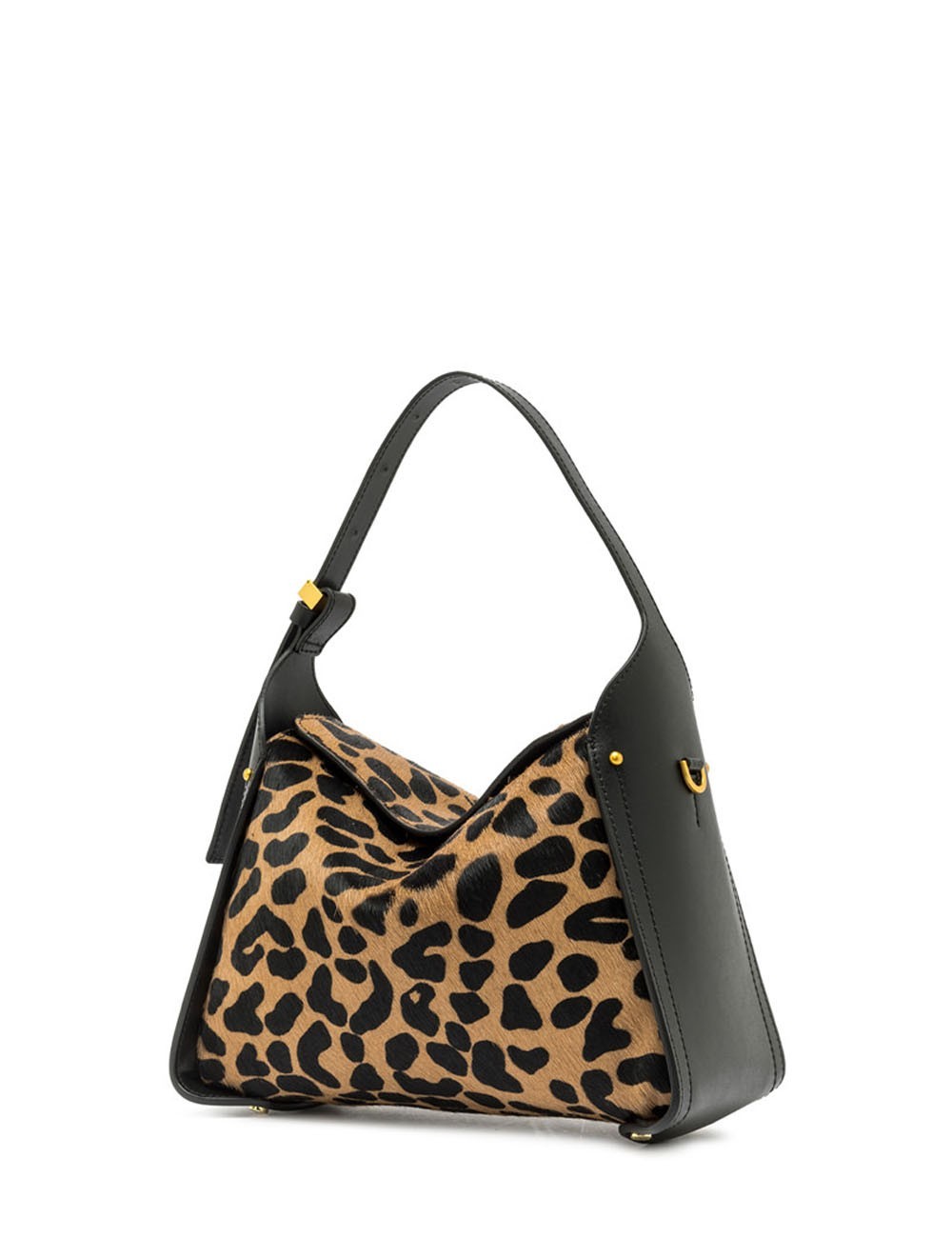 Borsa a tracolla in cavallino media PENELOPE LEO-NERO