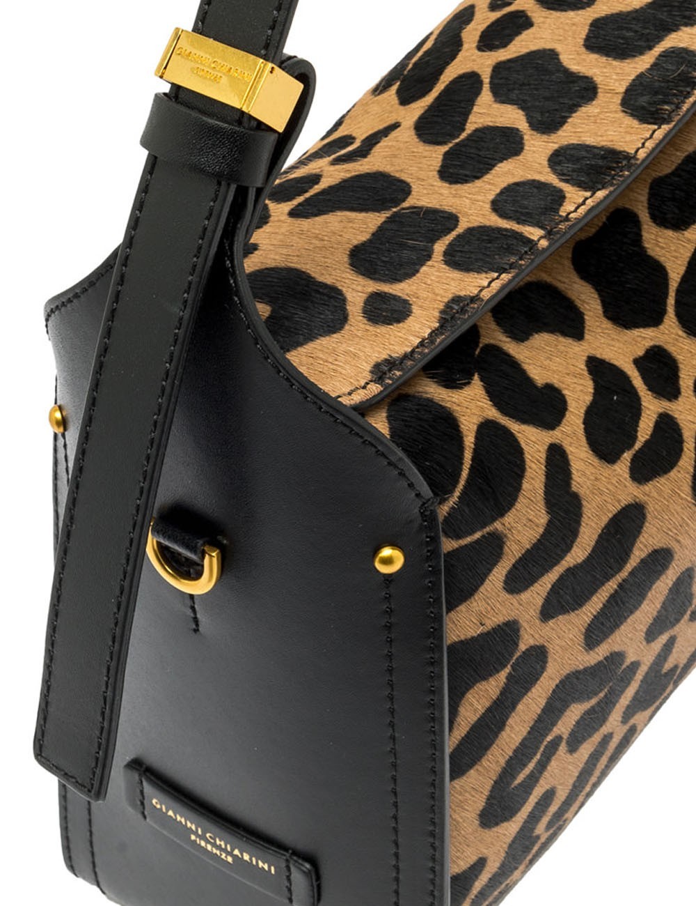 Borsa a tracolla in cavallino media PENELOPE LEO-NERO