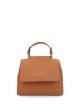 Borsa Sveva Soft Mini a mano in pelle con tracolla cuoio
