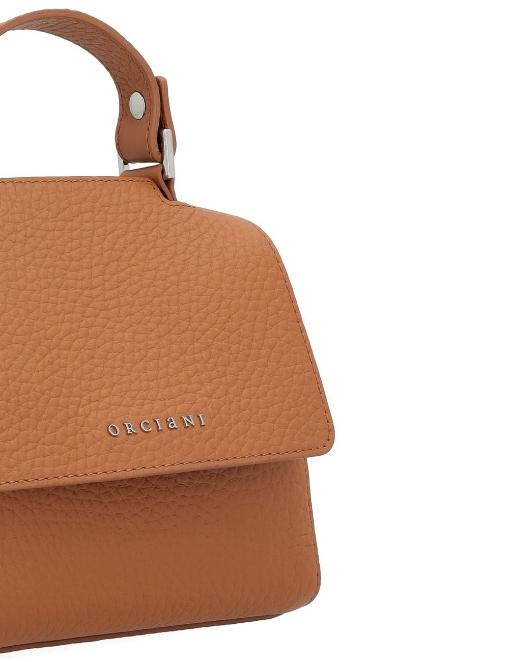 Borsa Sveva Soft Mini a mano in pelle con tracolla cuoio