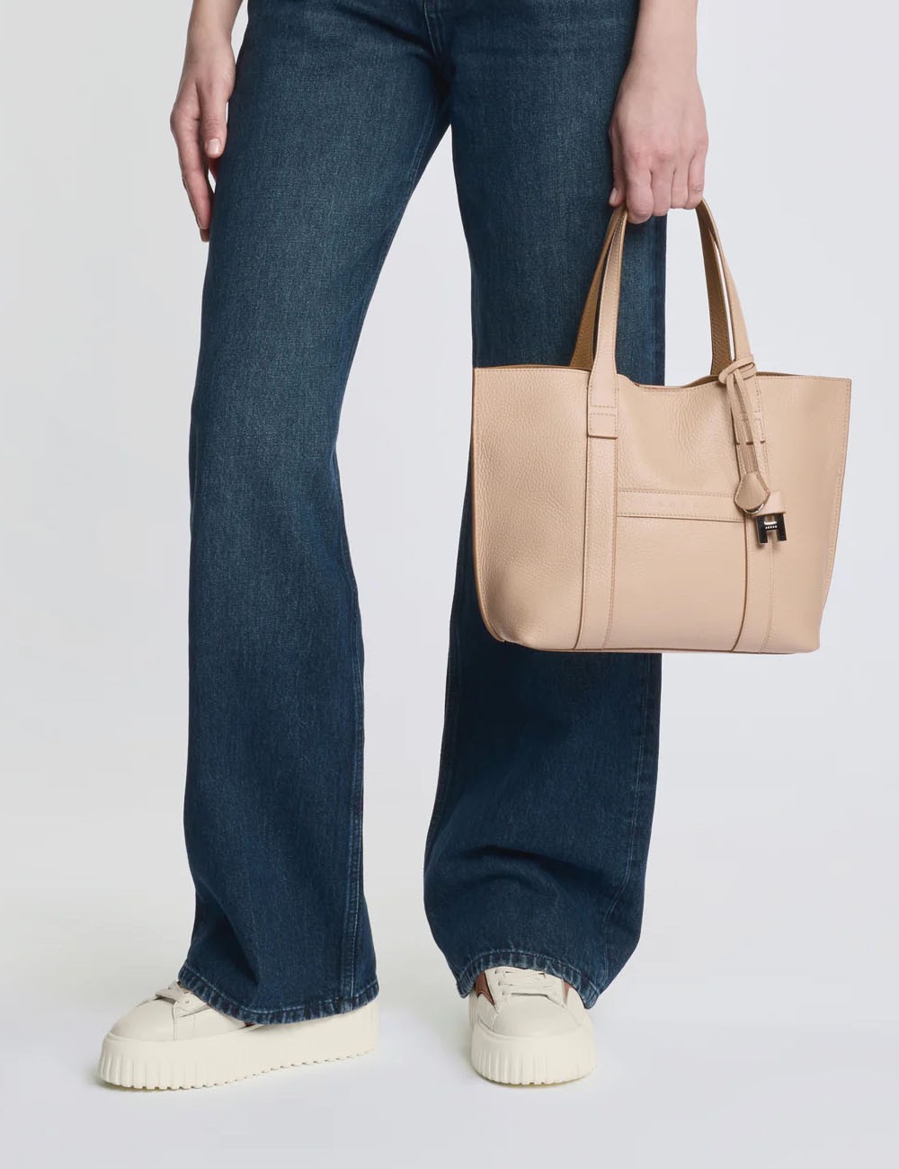 Sneakers H-Stripes Pink Ivory Beige