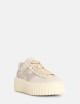 SNEAKER H-STRIPES IN PELLE BIANCA