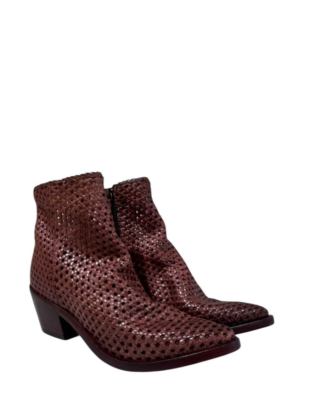 Tronchetto MELODY Chair woven cuoio