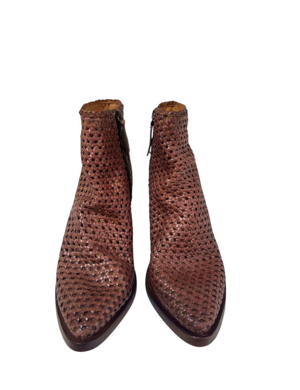 Tronchetto MELODY Chair woven cuoio