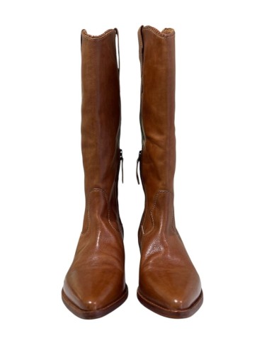 Stivale MAIA tamponato wash marsala