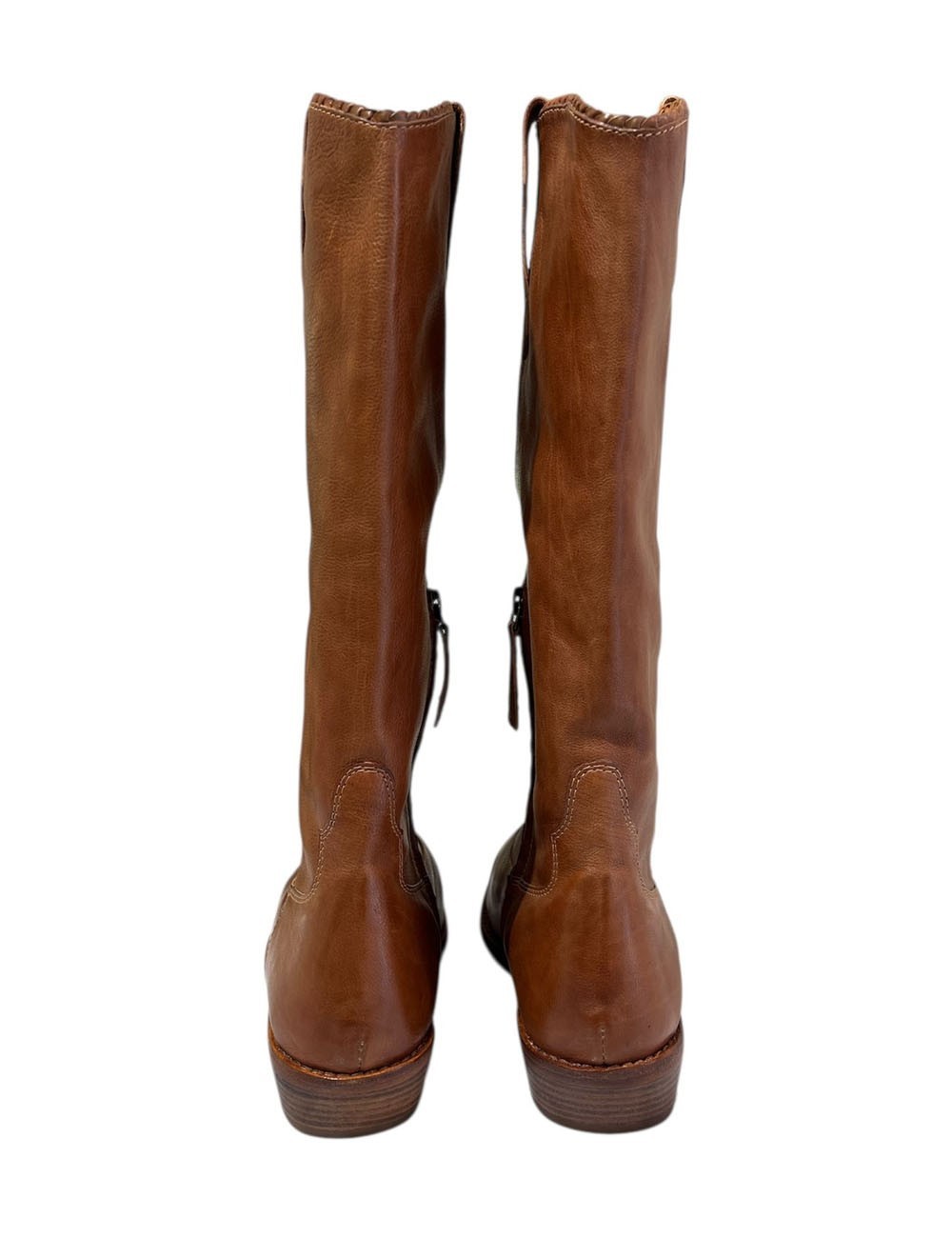 Stivale MAIA tamponato wash marsala