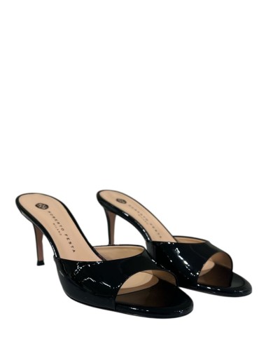 Sandalo alto BOA Lack in vernice nero