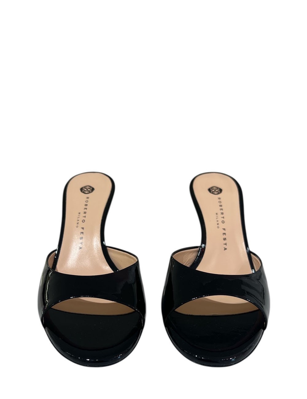 Sandalo alto BOA Lack in vernice nero