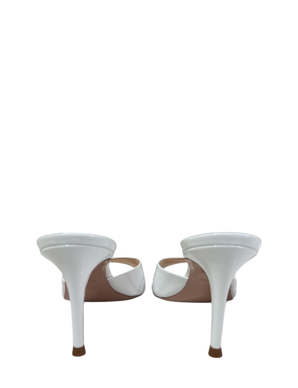 Sandalo alto BOA Lack in vernice bianco