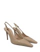 Slingback VILERT Lack in vernice nude