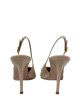 Slingback VILERT Lack in vernice nude