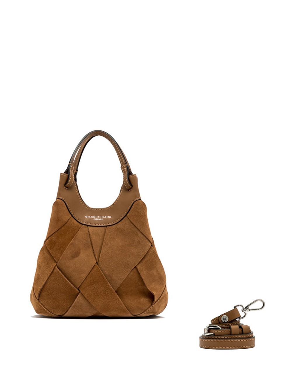 Borsa a mano piccola DUA CARAMEL