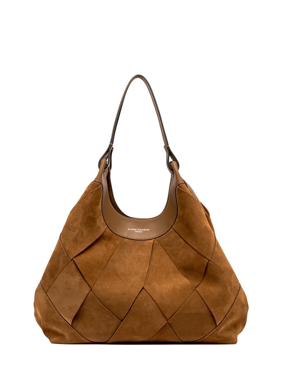 Borsa a spalla grande DUA CARAMEL