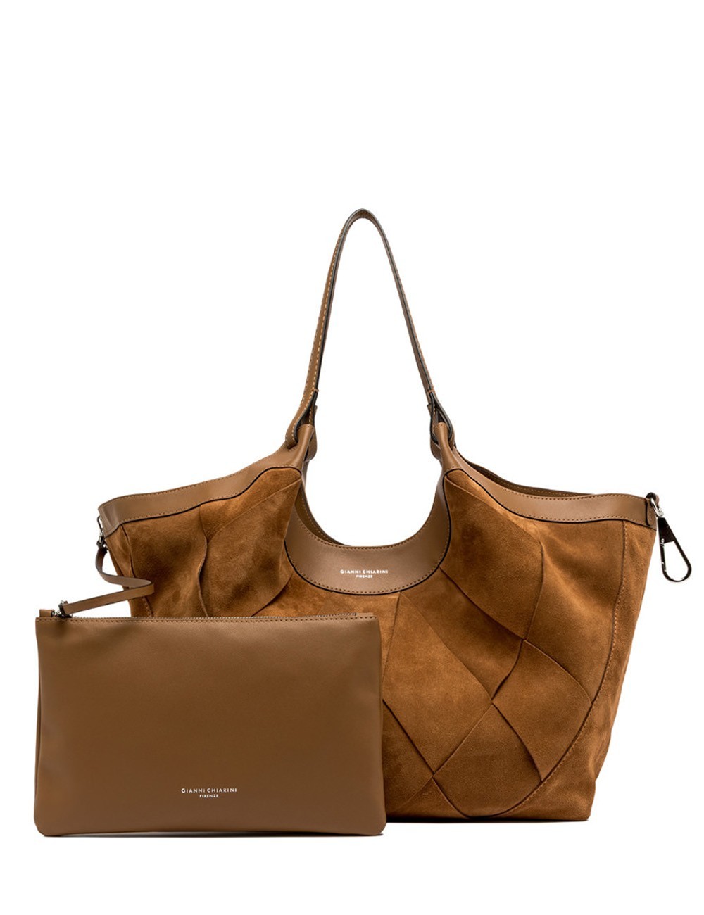 Borsa a spalla grande DUA CARAMEL