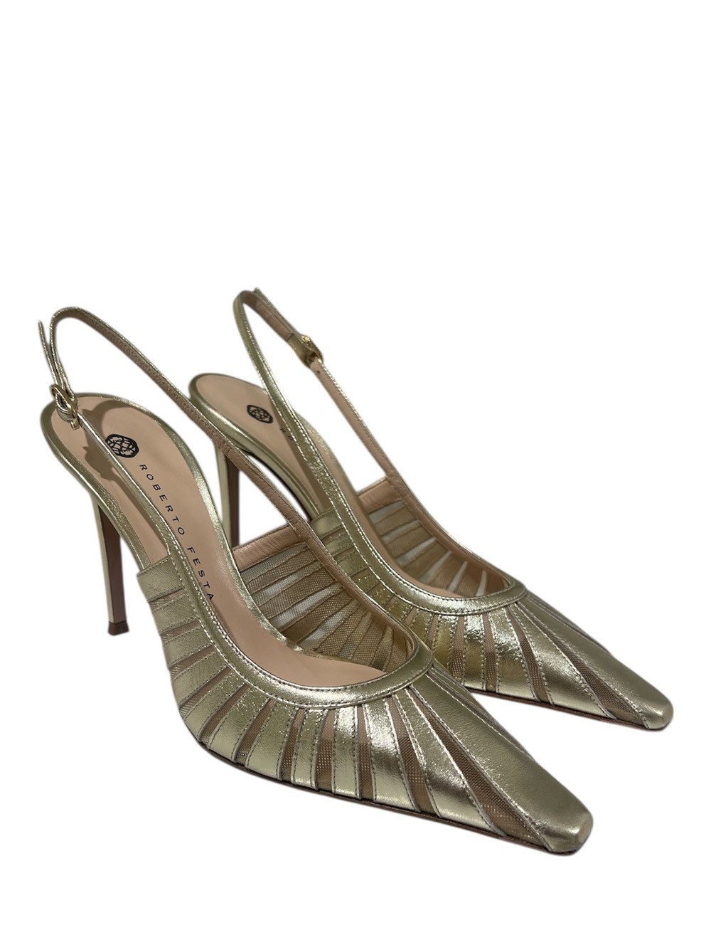 Slingback ADE Luxor platino