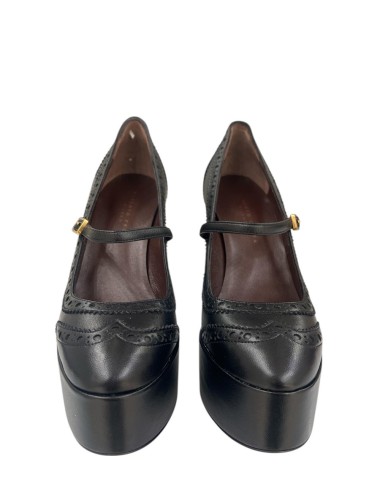 Decolleté in nappa KERIN con plateau nero