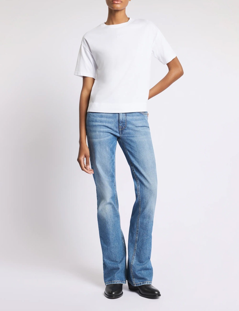 T-shirt in Jersey white