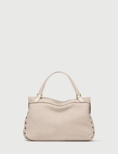 BORSA POSTINA® SMALL IN NABUK BEIGE MALVA