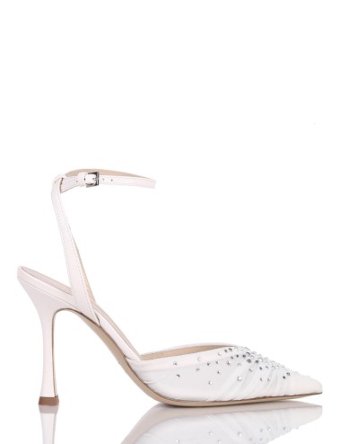 Décolleté AMY 90 in nappa avorio