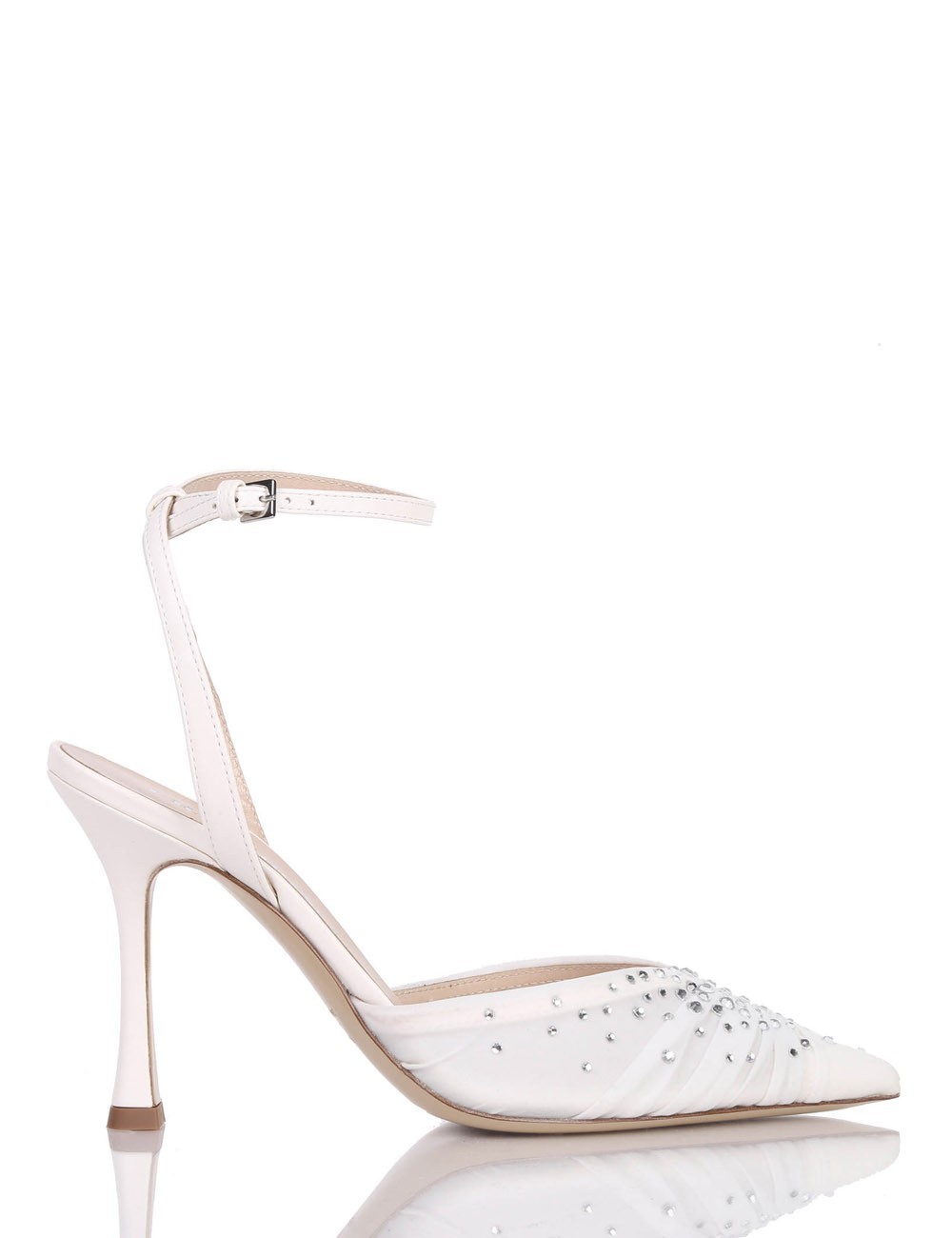 Décolleté AMY 90 in nappa avorio